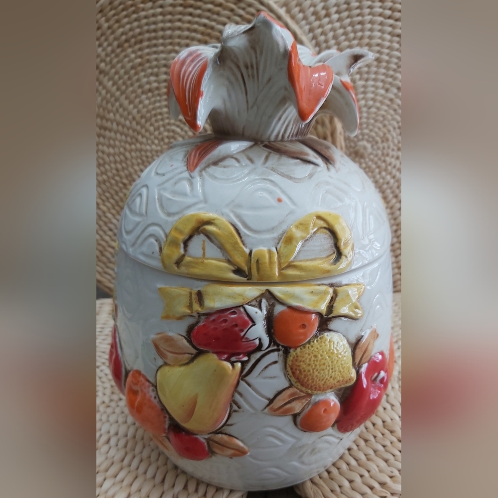 Napco Japan 1970s Pinapple Cookie Jar